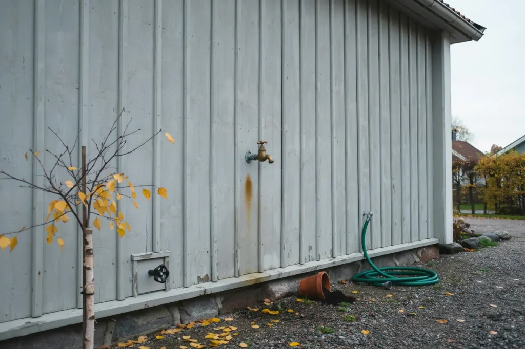 s vinterst nger du utomhuskranen och skyddar r ren mot frysskador