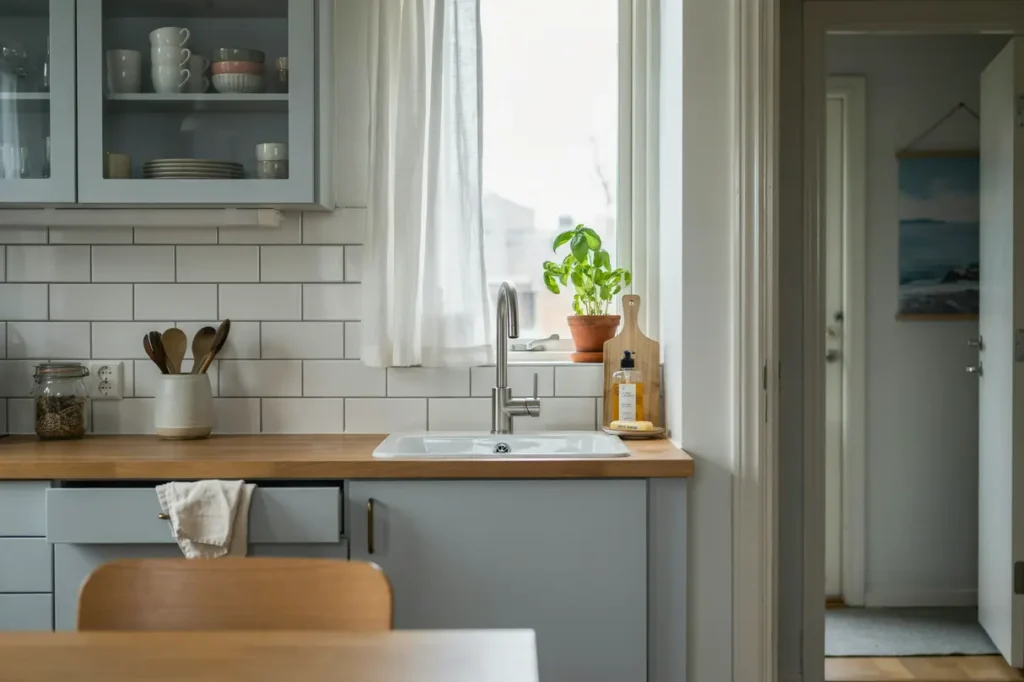 byte av k ksblandare och avst ngningsventiler i bagarmossen